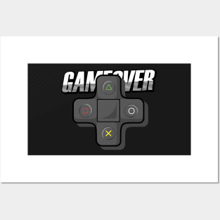 Game Over joystick Posters and Art